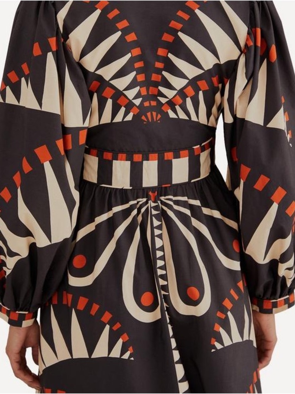 FARM Rio Giraffes Puff Sleeve Maxi Dress – Size Small - Picture 6 of 7
